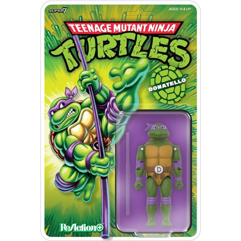 Super7 - Teenage Mutant Ninja Turtles - ReAction+ Wv1 - Donatello (TMNT)